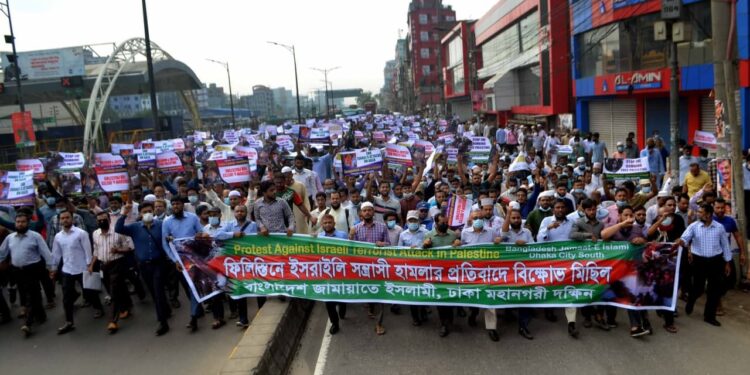 নির্যাতিত ফিলিস্তিনীদের ন্যায়সঙ্গত আন্দোলনের প্রশ্নে বাংলাদেশের অবশ্যই কার্যকর প্রদক্ষেপ গ্রহণ করা মানবিক ও নৈতিক দায়িত্ব – ড. শফিকুল ইসলাম মাসুদ