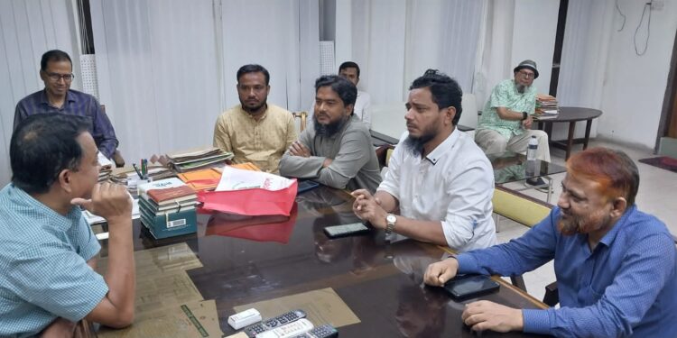 বাংলাদেশ টেলিভিশনের উর্ধতন কর্মকর্তাদের সাথে ঢাকা মহানগরী দক্ষিণ জামায়াত নেতৃবৃন্দের সৌজন্য সাক্ষাৎ