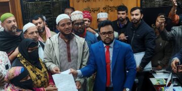 পটুয়াখালী-২ (বাউফল) আসনে ড. শফিকুল ইসলাম মাসুদের মনোনয়নপত্র জমা